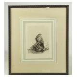 After Rembrandt Etching