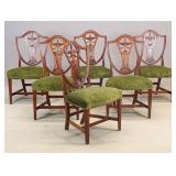 Set of Hepplewhite Style Dining Chairs