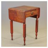 19th c. Single Drawer Dropleaf Stand