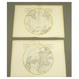 Pair of Antique de L'isle Polar Maps