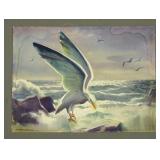 Seagull Watercolor by Bernath