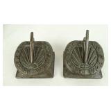 Pair Sundial Bookends