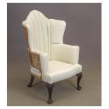 Early Camelback Wing Chair