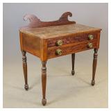 19th c. Two Drawer Work Table
