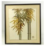 Asian Hand Colored Woodblock Print