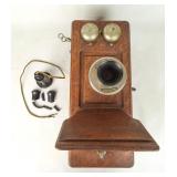 Antique Oak Telephone