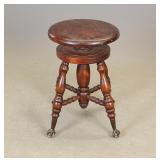 Victorian Revolving Piano Stool
