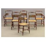 Set of (6) 19th c. Sheraton Chairs