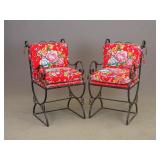 Pair Wrought Iron Chairs