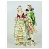 Aristocratic Couple Porcelain Figurine