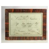 19th c. Penmanship Drawing