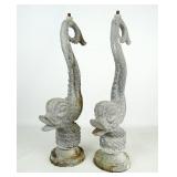 Pair Metal Dolphin Elements