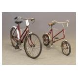 Lot of 2 Childrens Bicycles