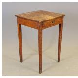 19th c. Hepplewhite Single Drawer Stand
