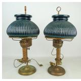 Pair of Student Lamps
