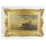Painting: 19th c. Seascape