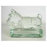 Glass Scotty Dog Paperweight