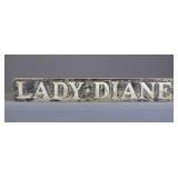 Lady Diane Boat Sternboard