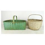 Two 19th c. Painted Baskets