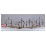 Pair Iron Bakers Racks