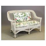 Wicker Settee