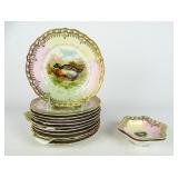 Set of Porcelain Bird Plates