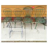 Set of (4) Francois Carre Garden Chairs