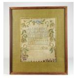 19th c. Sampler
