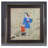 Japanese Hand Colored Print