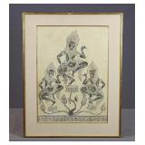 Cambodian Temple Rubbing