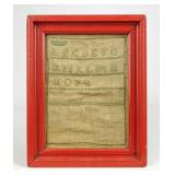19th c. Needlework Sampler