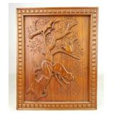 Folk Art Carved Panel
