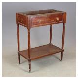 Mahogany Plant Stand Table