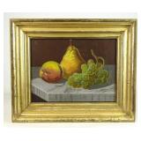Painting: 19th c. Pastel Still Life