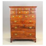 18th c. Penna. Walnut Tall Chest