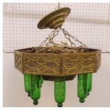 Brass Hanging Lamp With Shades