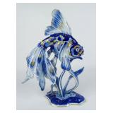 German Porcelain Fish Sculpture