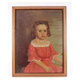 Painting: Portrait of a Little Girl