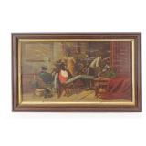Painting: Interior Subject with Figures