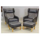 Pair Danish Modern Chairs