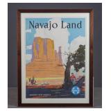 Poster: 'NAVAJO LAND ARIZONA-NEW MEXICO'