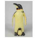 Folk Art Wooden Penguin