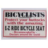 Tin Bicycle Sign