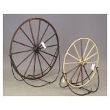 Two Wooden Wheels