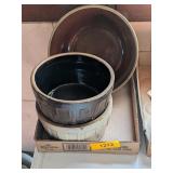 3 STONEWARE BOWLS