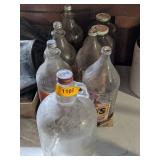 VINTAGE GLASS SODA BOTTLES