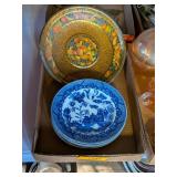 ANTIQUE HAND-PAINTED PLATES