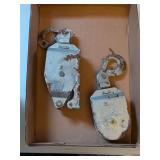 2 - METAL DOUBLE PULLEYS