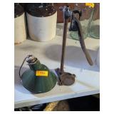 ANTIQUE BOTTLE CAPPER & LIGHT