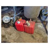 2 SMALL GAS CANS